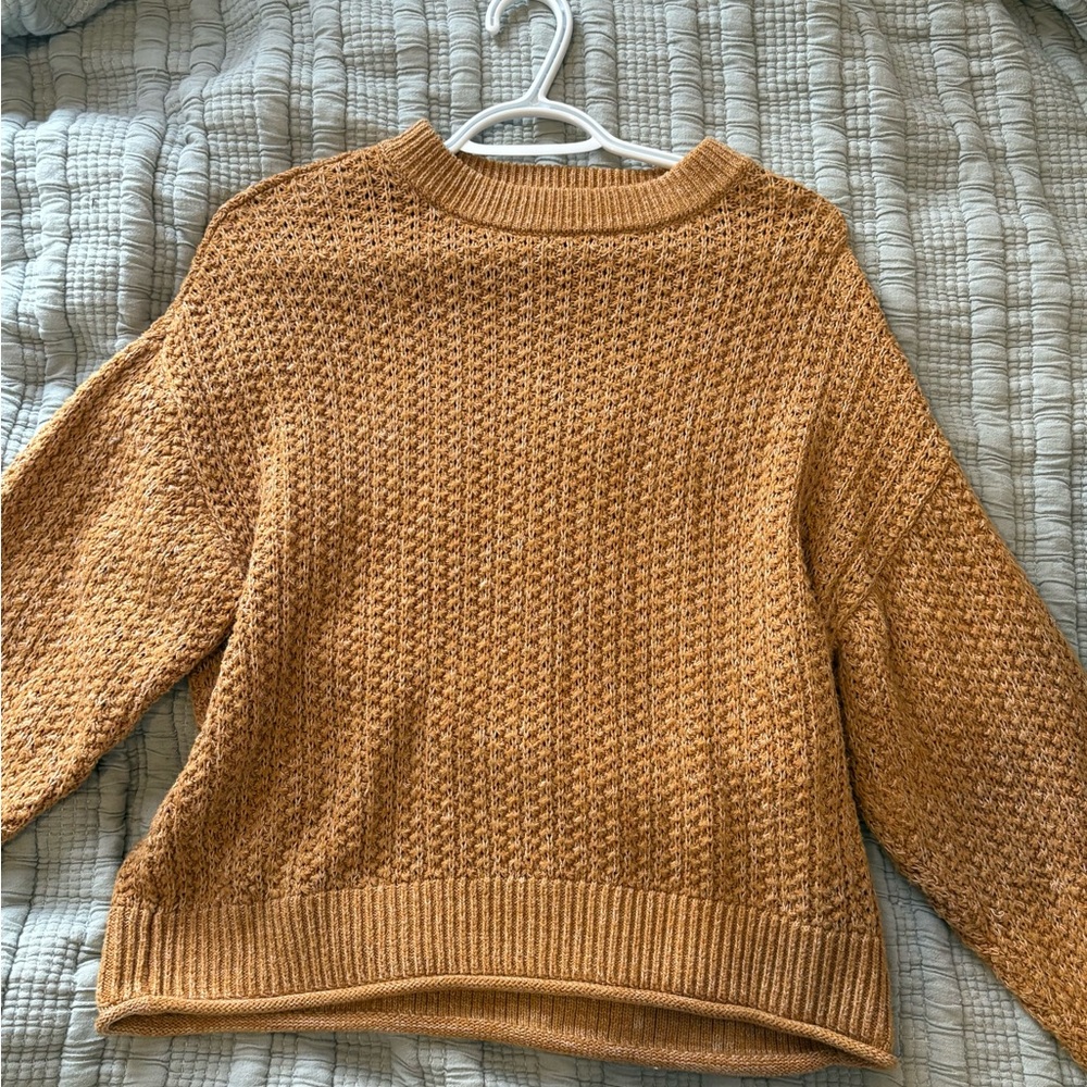 Universal Thread Textured Mustard Sweater